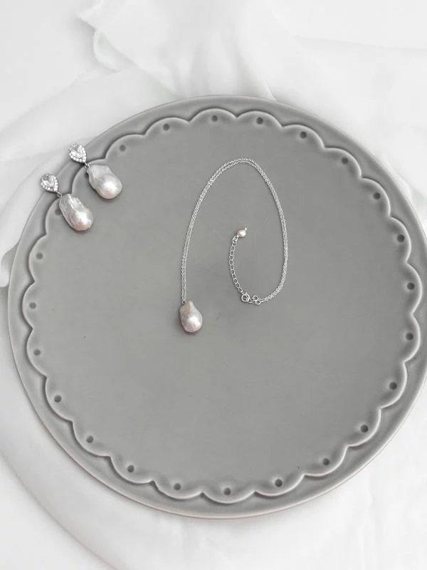 colar de noiva com pérola de agua doce