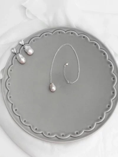 colar de noiva com pérola de agua doce