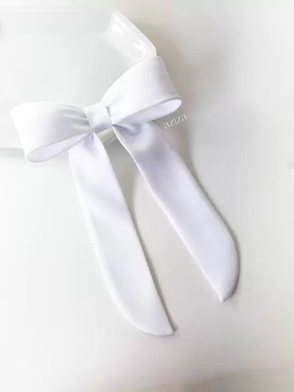 laço branco para noiva