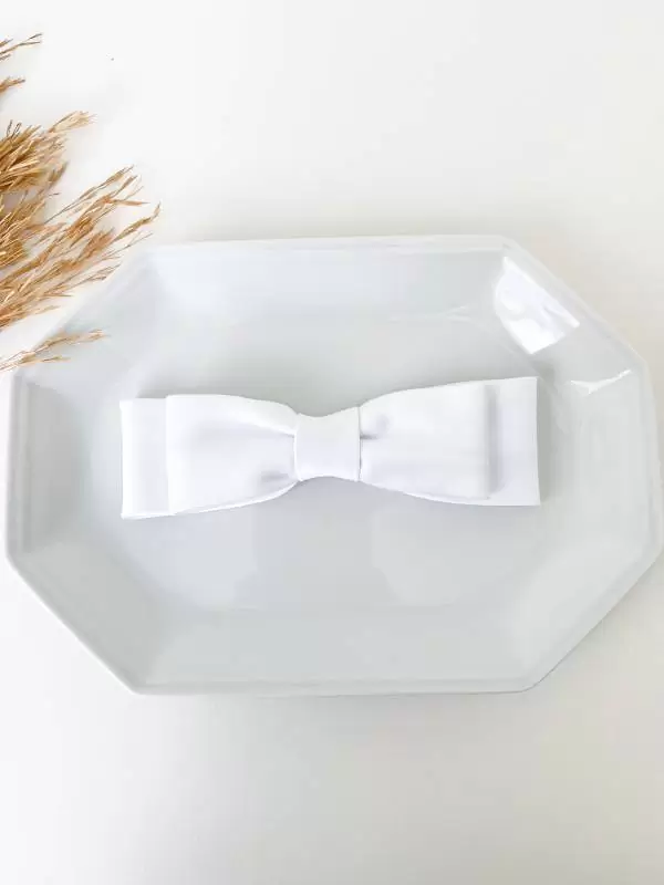 laço branco para noiva